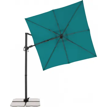 Slunečník DERBY Slunečník zahradní DX, petrolejový 210 × 210cm