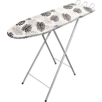 Žehlicí prkno DuraHome Prkno žehlicí TIRI494, stříbrné, Leaves II