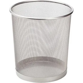 Odpadkový koš JUNIOR PAPÍR Koš odpadkový drátěný 7.8 l - stříbrný