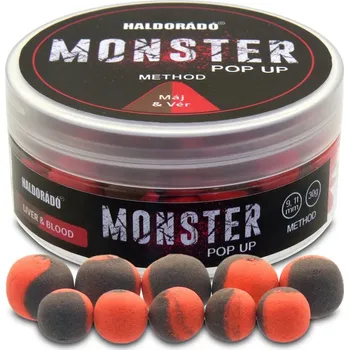 Boilies Haldorádó Pop-Up Method Monster 30 g 9+11 mm Krvavá játra
