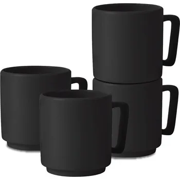BERLINGERHAUS Sada hrnků 4 ks 300 ml Matte Black Collection