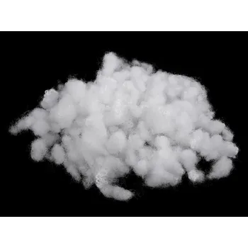 Výplň do polštáře Výplň - kuličky z dutého vlákna bělené 500 g, střední, bílá