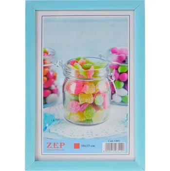 Rám na obraz ZEP Colour 10 × 15 cm, modrý