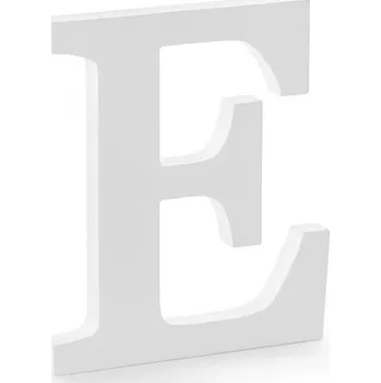Obraz Dřevěné písmeno E bílé