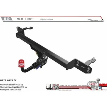 Tažné zařízení Tažné zařízení MG ZS EV 10/2024-> SV 004-555, SVC GROUP