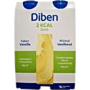 Speciální výživa Diben 2 kcal Drink příchuť vanilková por.sol.4x200ml