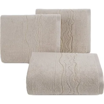 Ručník BAVLNĚNÝ RUČNÍK KARIN 70X140 CM BÉŽOVÁ
