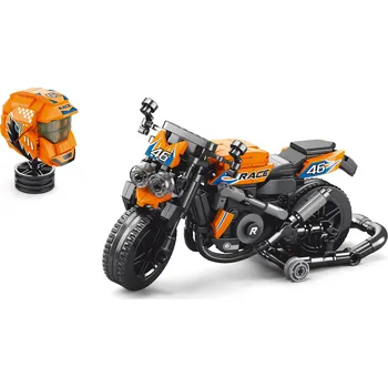 ostatní stavebnice Wiky motorka s helmou 17 cm