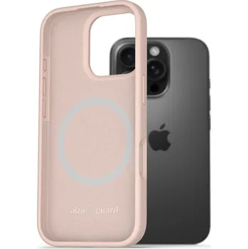 Pouzdro na mobilní telefon AlzaGuard Silicone Case Compatible with Magsafe pro iPhone 16 Pro růžový