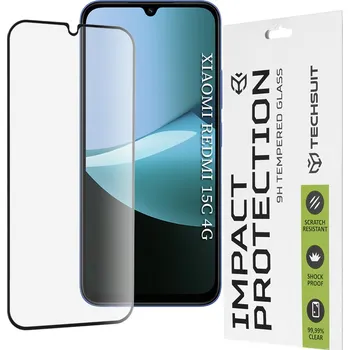 Techsuit - 111D Full Cover / Full Glue Glass - Xiaomi Redmi 15C 5G - černý