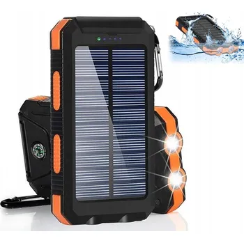 Powerbanka 55W Solární Powerbanka Kapacita 26800 mAh Voděodolná Rychlé Nabíjení LED