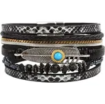 GAIRA Náramek Boho 3157 černý