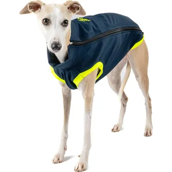 Obleček pro psa Mantys Softshellka Svítím - Chrt, S