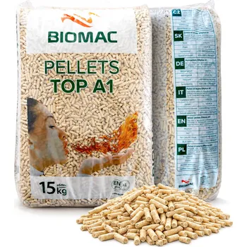 Tuhé palivo Dřevěné pelety TOP ENplus A1 15 kg