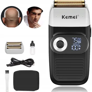 Holicí strojek HOLICÍ STROJEK PRO MUŽE VODĚODOLNÝ BEZDRÁTOVÝ S DVOJITOU ČEPELÍ