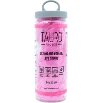 Péče o srst a drápky TPL Sušící a chladící ručník 64 × 43 cm růžový