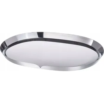 Obraz PODSTAVEC NA SVÍČKU NEREZOVÁ OCEL OVÁLNÝ 35x26 cm IKEA PRAKTAND