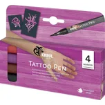 KREUL Tattoo Pen Set tetovací sada, 4 barvy