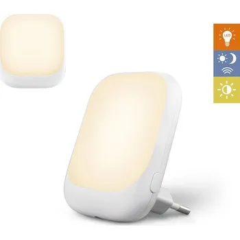 Dětské svítidlo ZAZU Socket se senzorem soumraku bílé