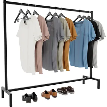 Věšák Sortland Stojan na oblečení StrongMax, kov, hranatý - 150 × 120 × 38 cm