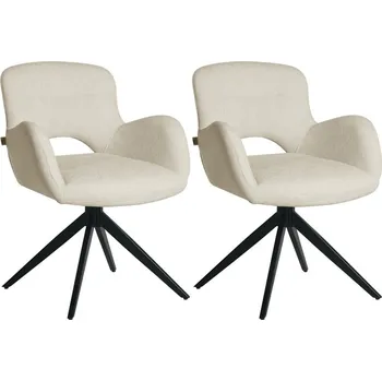 Jídelní židle Sada 2 ks jídelních křesel Theo béžová