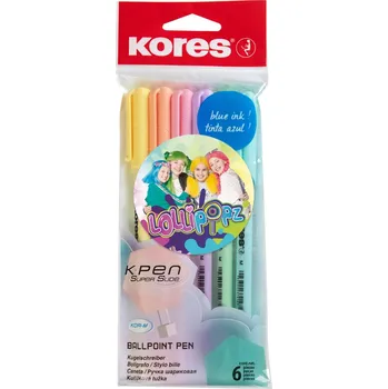 KORES K0 Pen Pastel LOLLIPOPZ, M-1 mm - set 6 ks