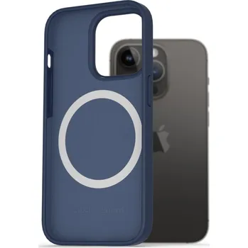 Pouzdro na mobilní telefon AlzaGuard Silicone Case Compatible with Magsafe pro iPhone 14 Pro modrý