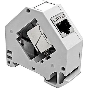 Síťový konektor CTnet modul na DIN lištu pro jeden keystone