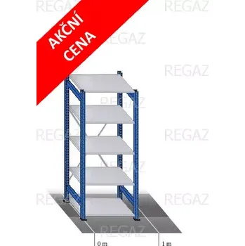 Dílenský regál Akční regál 876x400x2000 (V) mm / 5 polic