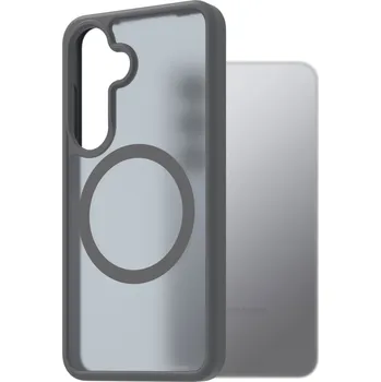 Pouzdro na mobilní telefon AlzaGuard Matte Case Compatible with Magsafe pro Samsung Galaxy S25 šedý