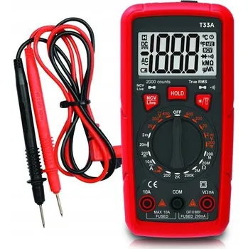 Multimetr Univerzální digitální multimetr LTC T33A s NCV, svítilnou, Magnet a držákem