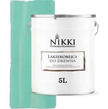 Lak na dřevo LAKYROLAK NA DŘEVO 3V1 EXTRA LAZURA BARVA MÁTOVÁ SATÉN 5L OCHRANNÁ UV