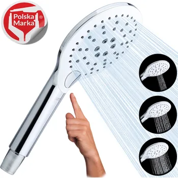 Sprchová hlavice Sprchová Hlavice hlavice úsporná ruční sprcha BÍLÁ SOTBE