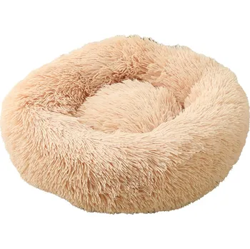 Pelíšek pro psa Annam kulatý pelíšek s dlouhým chlupem apricot 50 × 50 cm