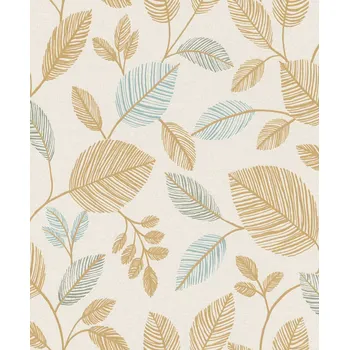 Tapeta RASCH | Vliesová tapeta na zeď My Moments 582710 | 0,53 x 10,05 m | bílá, hnědá + Bílá, hnědá vliesová tapeta na stěnu 582710 v rozměru 0,53 x 10,05 m