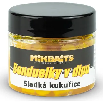 Návnadová surovina Mikbaits Bonduelky v dipu Sladká kukuřice 2 × 50 ml