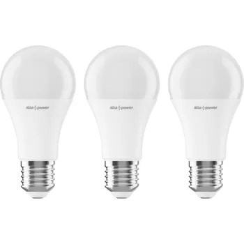 Žárovka AlzaPower LED 12-80W, E27, 4000K, set 3ks
