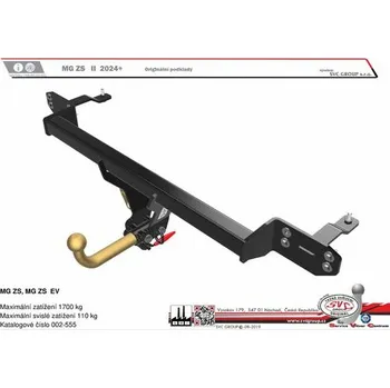 Tažné zařízení Tažné zařízení MG ZS 10/2024-> SV 002-555, SVC GROUP