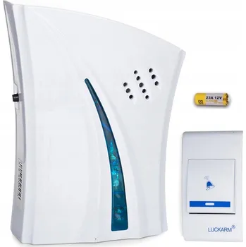 Domovní zvonek BEZDRÁTOVÝ ZVONEK KE DVEŘÍM 1 OVLADAČ 32 MELODIÍ VELKÝ DOSAH + BATERIE