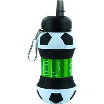Láhev Lahev Na Pití Sportovní skládací láhev na vodu s náustkem 550 ml fotbalový míč