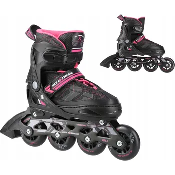 Kolečkové brusle Kolečkové Brusle Nastavitelné Brusle 2v1 Nils Extreme M 35-38 Kaučuk Hliník Dárek