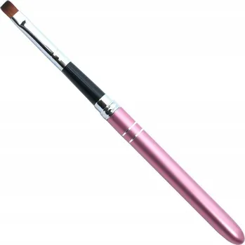 Kosmetický štětec Růžový štětec na gel, skládací, vel 6