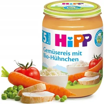 Dětská výživa Hipp Příkrm od 5 měsíců 190 g kuře, rýže, zelenina