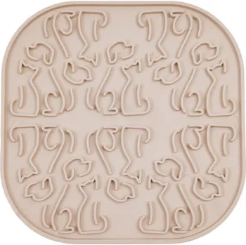 Miska pro psa Fiboo Lízací podložka Lollipop, beige