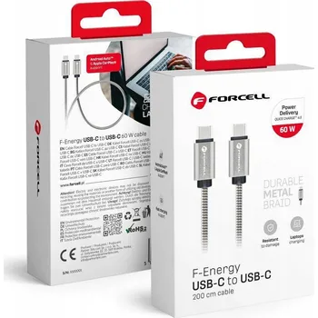 Datový kabel Kabel Forcell USB-C - USB-C 2 m