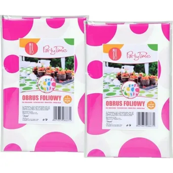 ubrus ARPEX Ubrus foliový puntík 100 × 130 cm, 2 ks, růžový