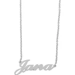 Ewena Řetízek z oceli se jménem Jana stříbrný