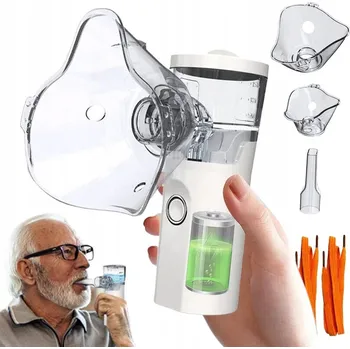 Přenosný Tichý Nebulizátor < 40 dB s Baterií 400 mAh a USB-C Nabíjením