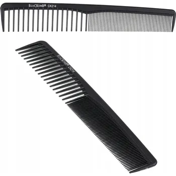 hřeben Kadeřnický hřeben Ponik's černý, antistatický, z plastu