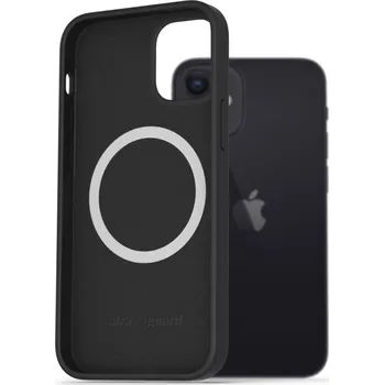 Pouzdro na mobilní telefon AlzaGuard Silicone Case Compatible with Magsafe pro iPhone 12 Mini černý